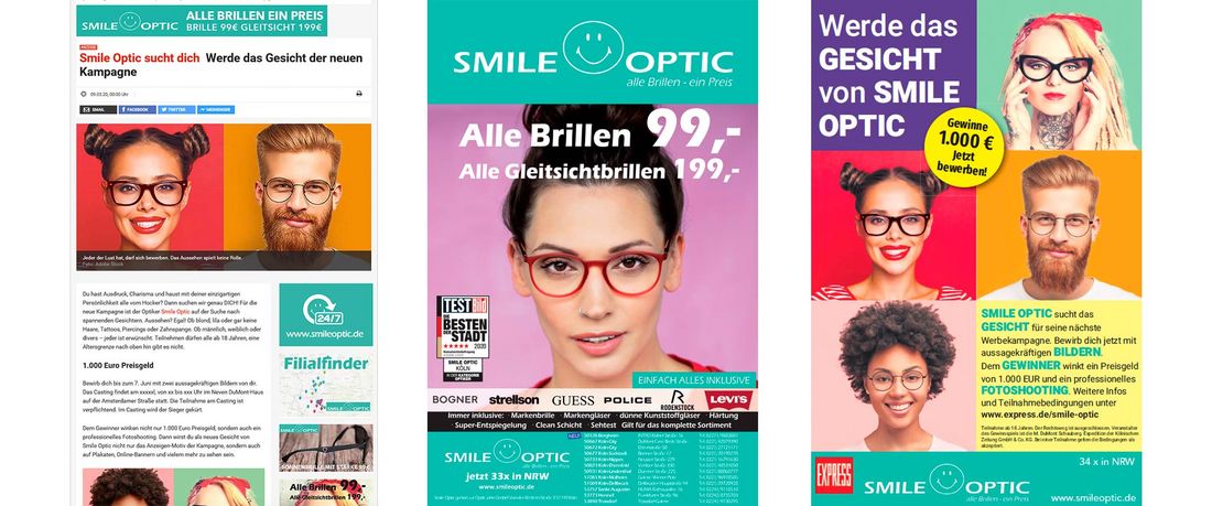Smile Optic - EXPRESS Leserin als neues Werbegesicht
